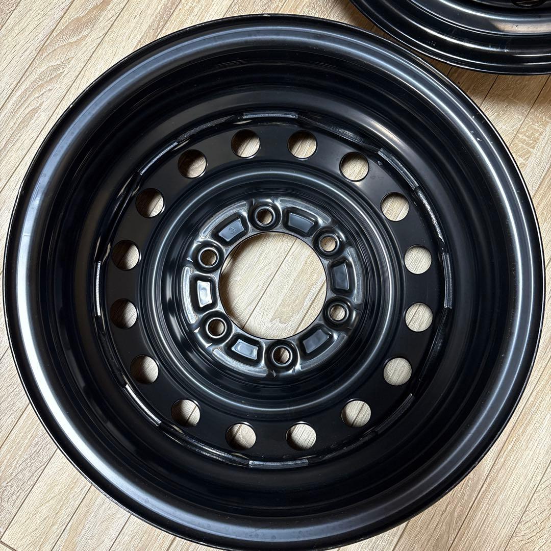 送料無料 ハイエース新車外し 純正 鉄ちん 15インチ