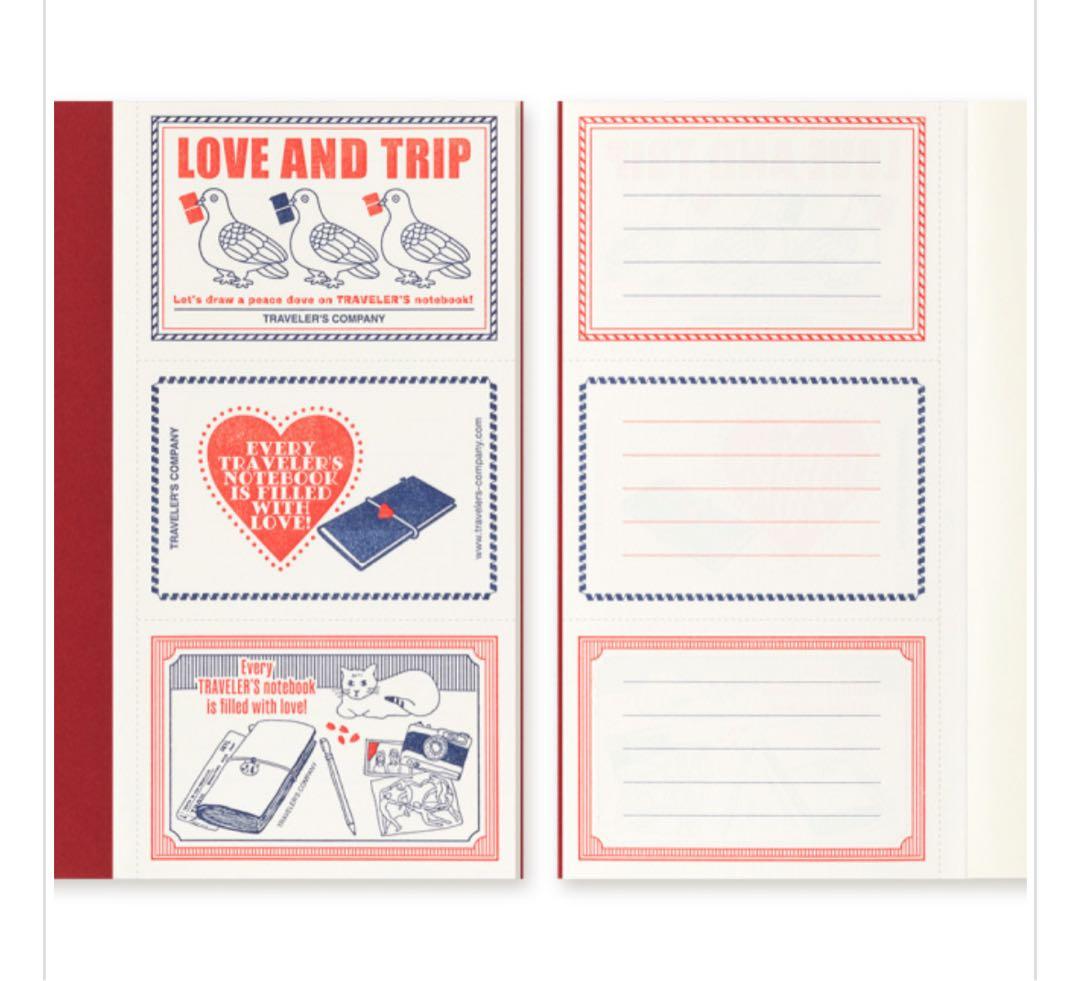 【新品未開封】トラベラーズノート LOVE AND TRIP レッド　レギュラー