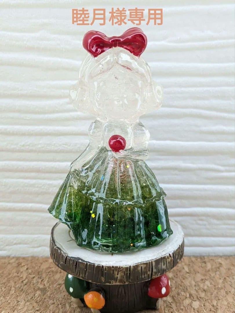 【睦月】りんごのお姫様（白雪姫）形オルゴナイト☆他４点