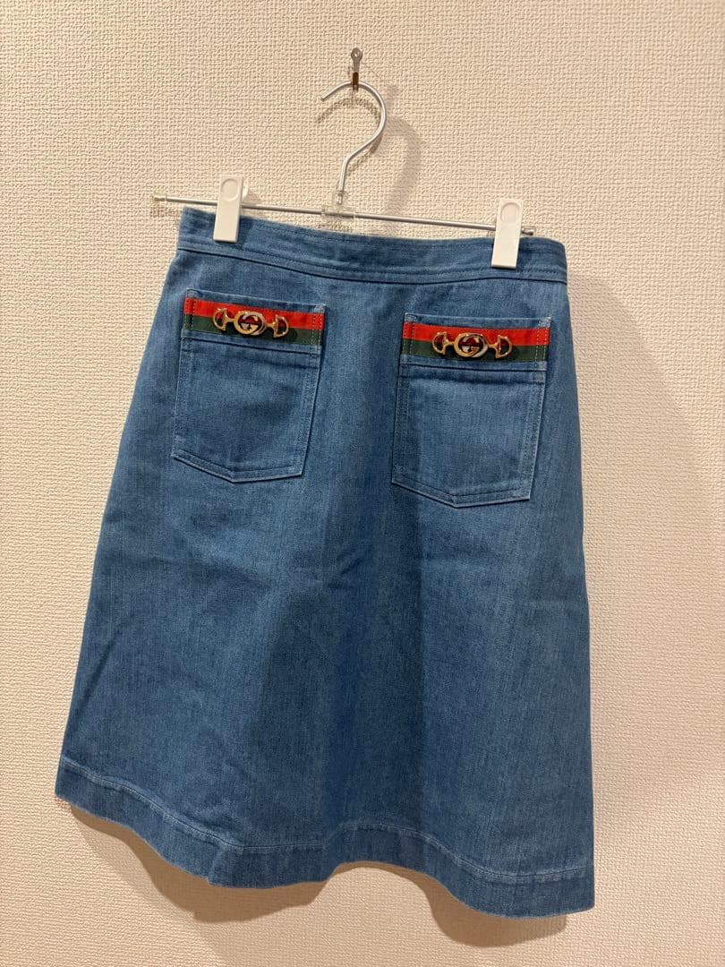 虎様⭐︎Gucci デニムタイトスカート
