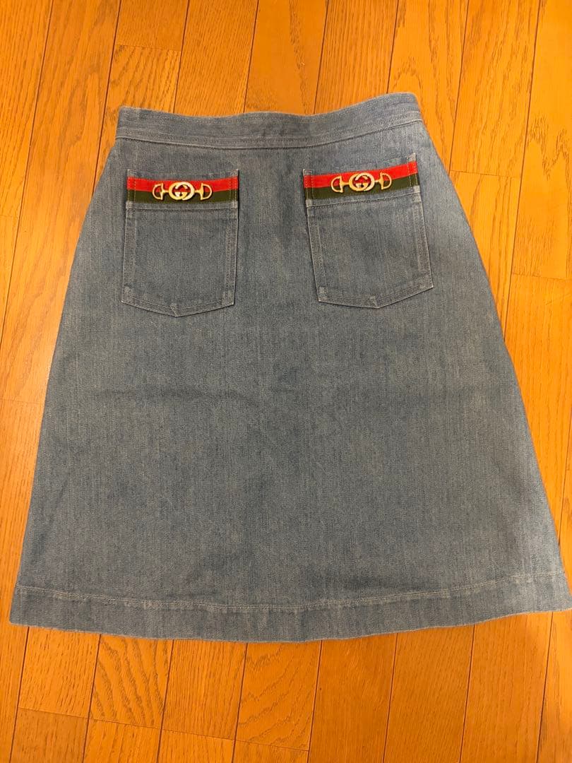虎様⭐︎Gucci デニムタイトスカート