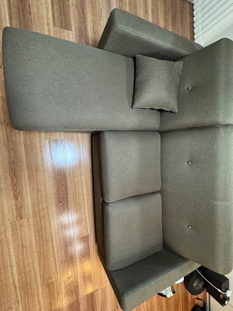 ともさん専用　ニトリ　ブラウン L字型ソファ 付属クッション付き