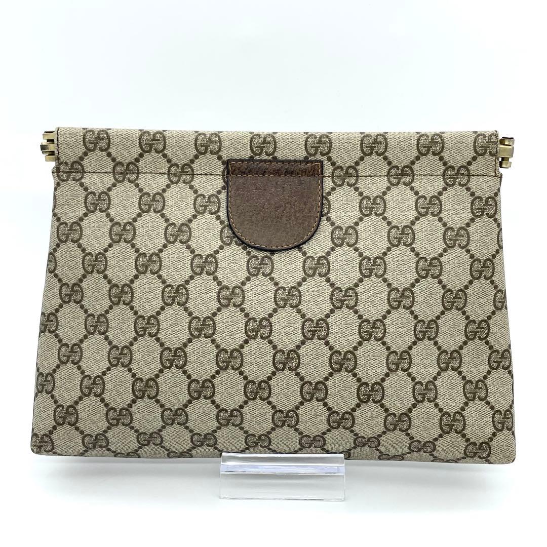 GUCCI グッチ オールドグッチ セカンド クラッチ バッグ GGスプリーム