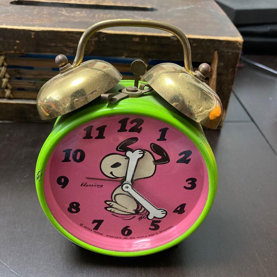 スヌーピー ビンテージ 目覚まし時計