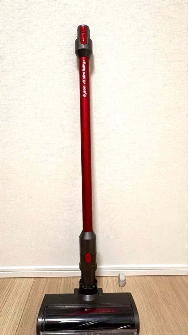 Dyson V8 Slim Fluffy+ ヘッド社外品に交換済 収納スタンド付
