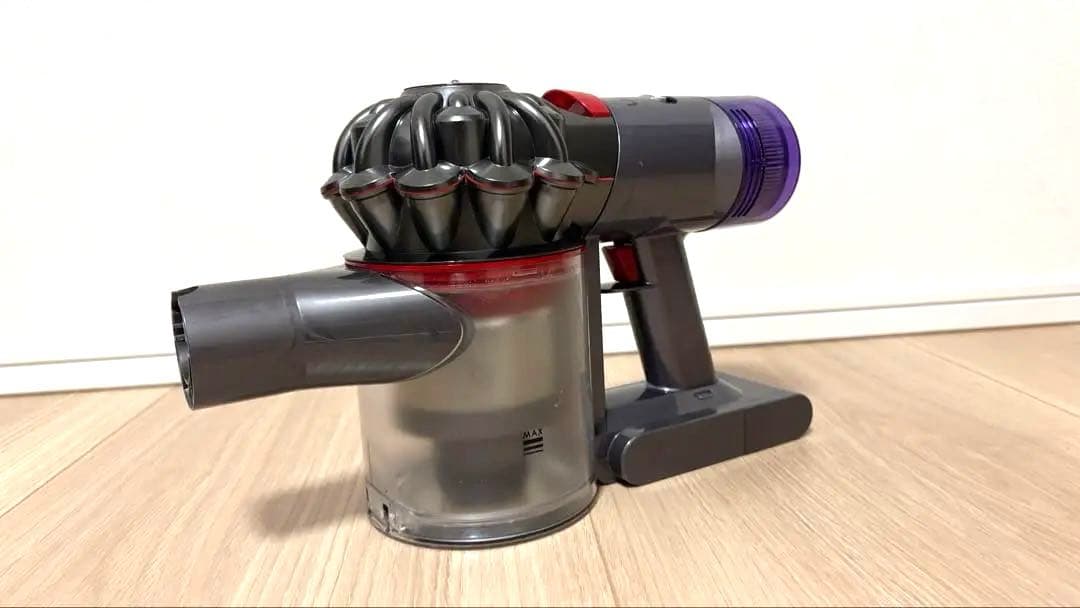 Dyson V8 Slim Fluffy+ ヘッド社外品に交換済 収納スタンド付
