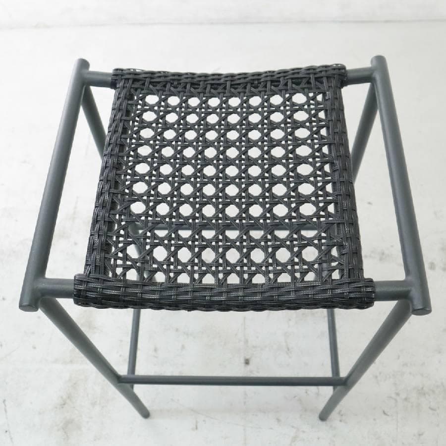 PATIO PETITE MAシリーズ ハイスツール ブラック 人工ラタン 2