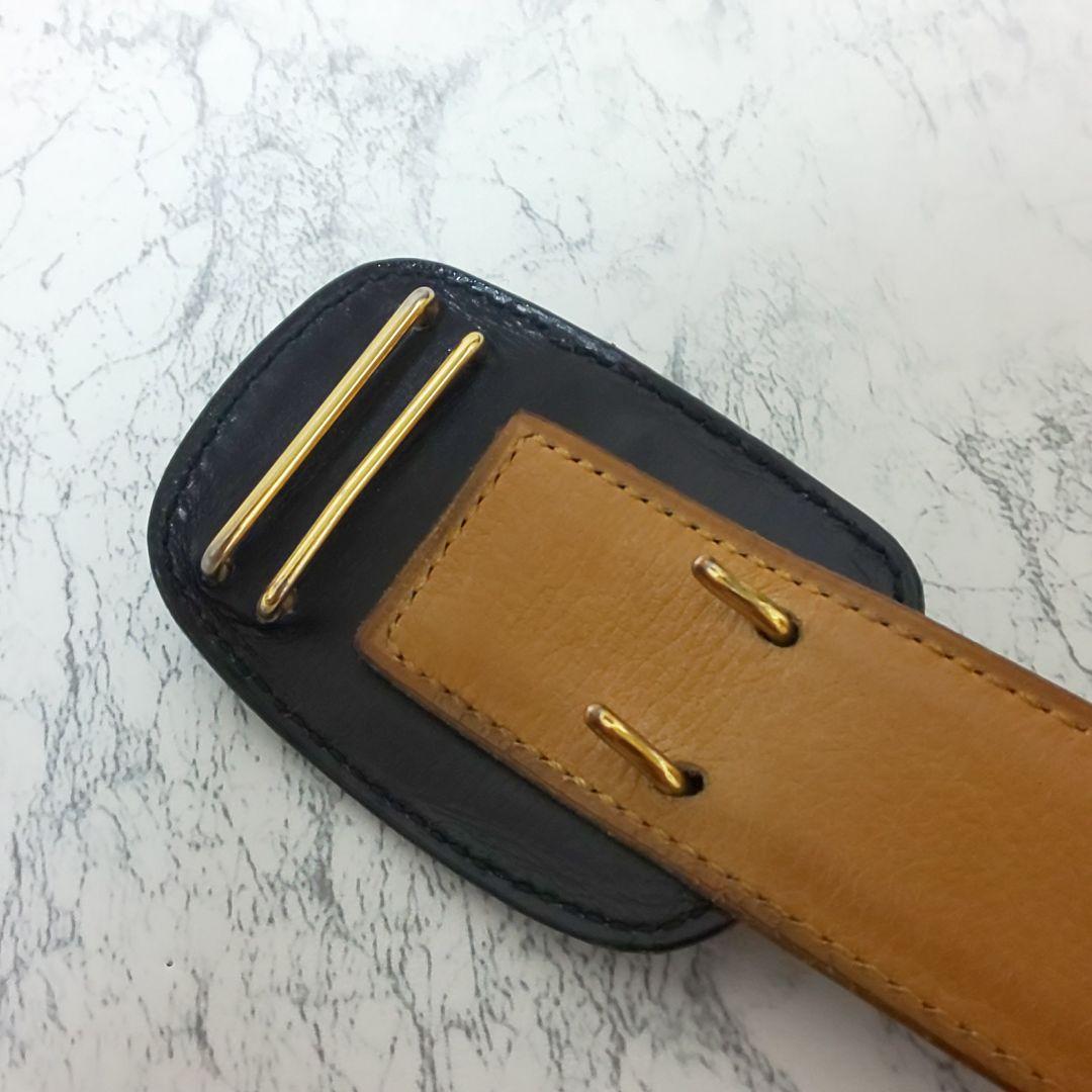 【極希少/美品】HERMES ヴィンテージ エンブレムバックル レザーベルト