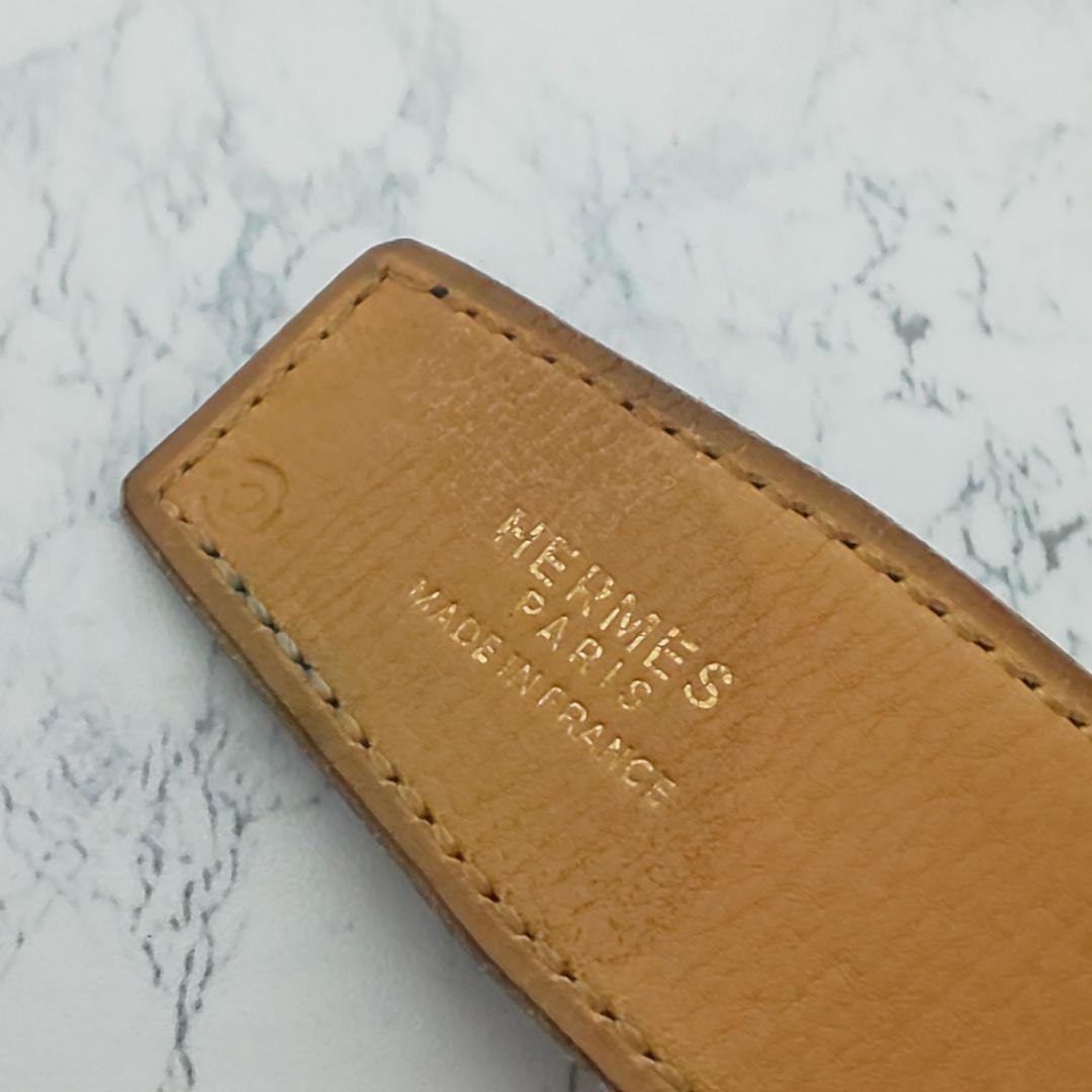 【極希少/美品】HERMES ヴィンテージ エンブレムバックル レザーベルト