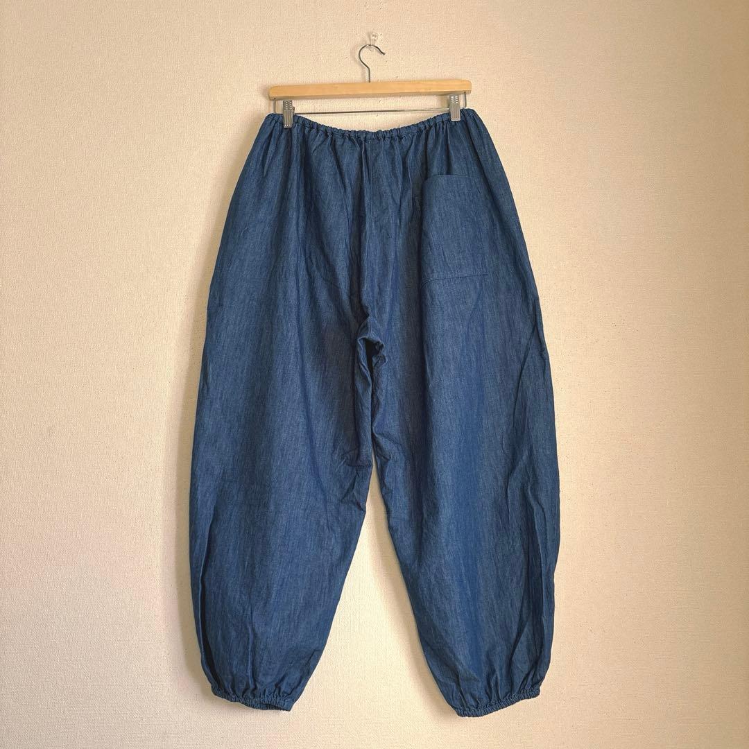 25SS mizuiro ind デニム ドローストリング ボリュームパンツ