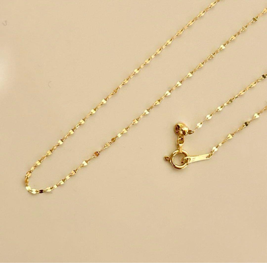 大特価❣️早いもの勝ち‼️新品✨18金 K18 ネックレス 45cm アジャスター