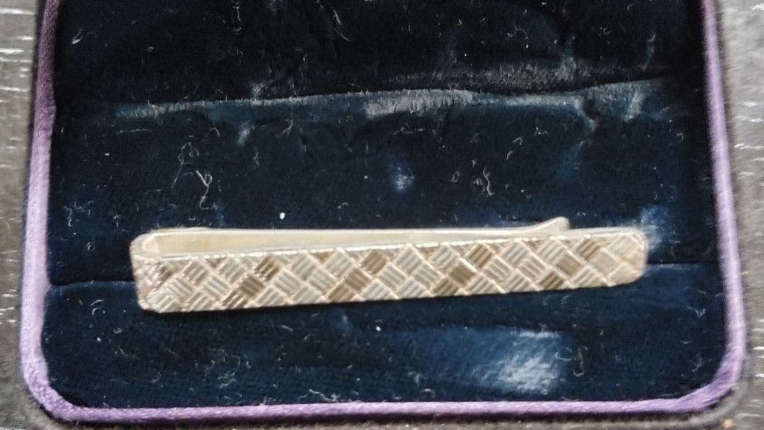 【Tiffany & Co. ネクタイピン&カフス　 シルバーゴールド編み込み】
