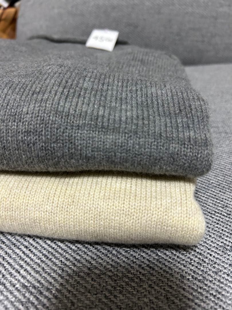 ②グレー2025新作45RウールベストフロートMベスト新品未使用グレー別色出品中