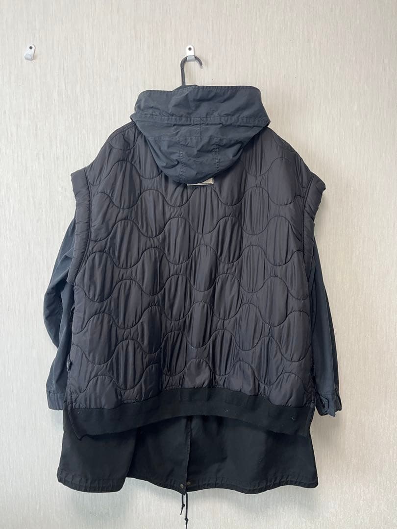 HIOGA.　etsinta マルチウェイモッズコート ブラック