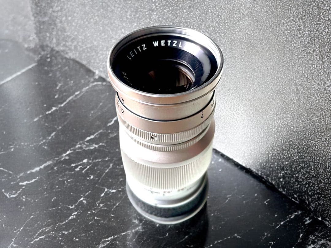 【OH済&ライカ&希少】エルマー90㎜　後期メートル/フィート併記型