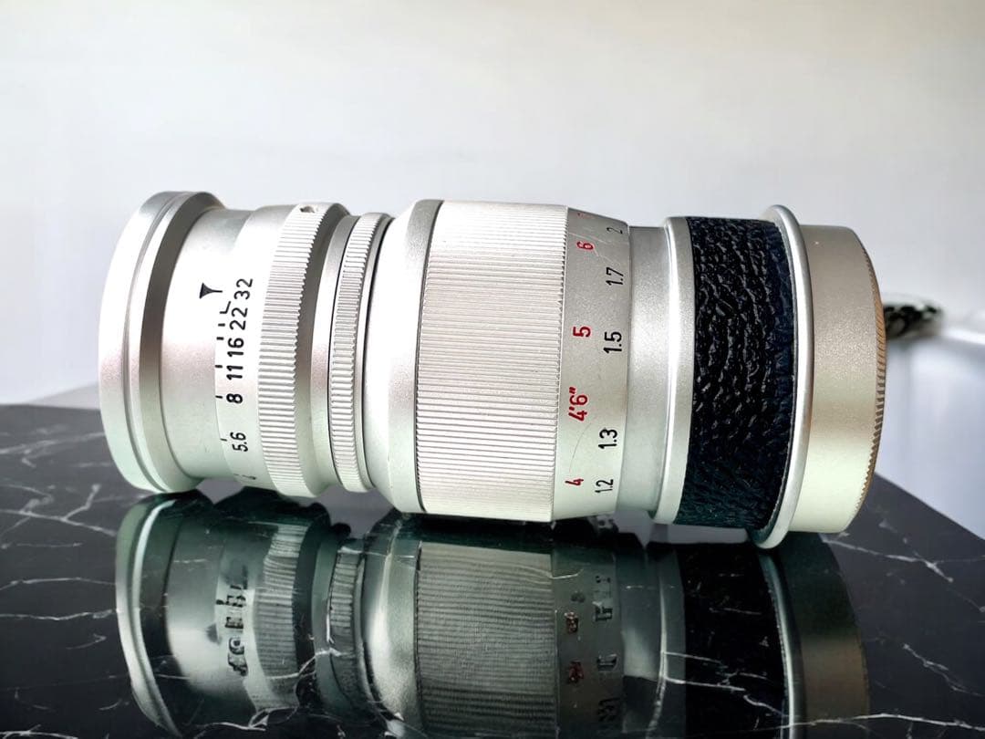 【OH済&ライカ&希少】エルマー90㎜　後期メートル/フィート併記型