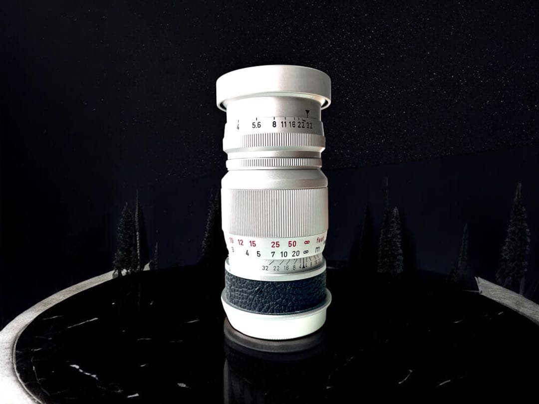 【OH済&ライカ&希少】エルマー90㎜　後期メートル/フィート併記型