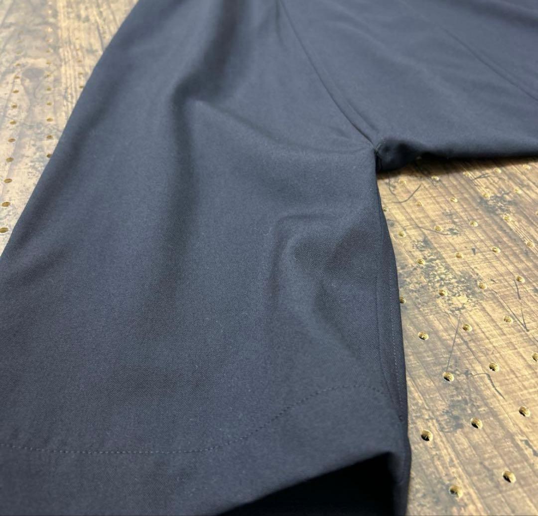 コムデギャルソン　サルエルパンツ　黒　紺　L ウール100%