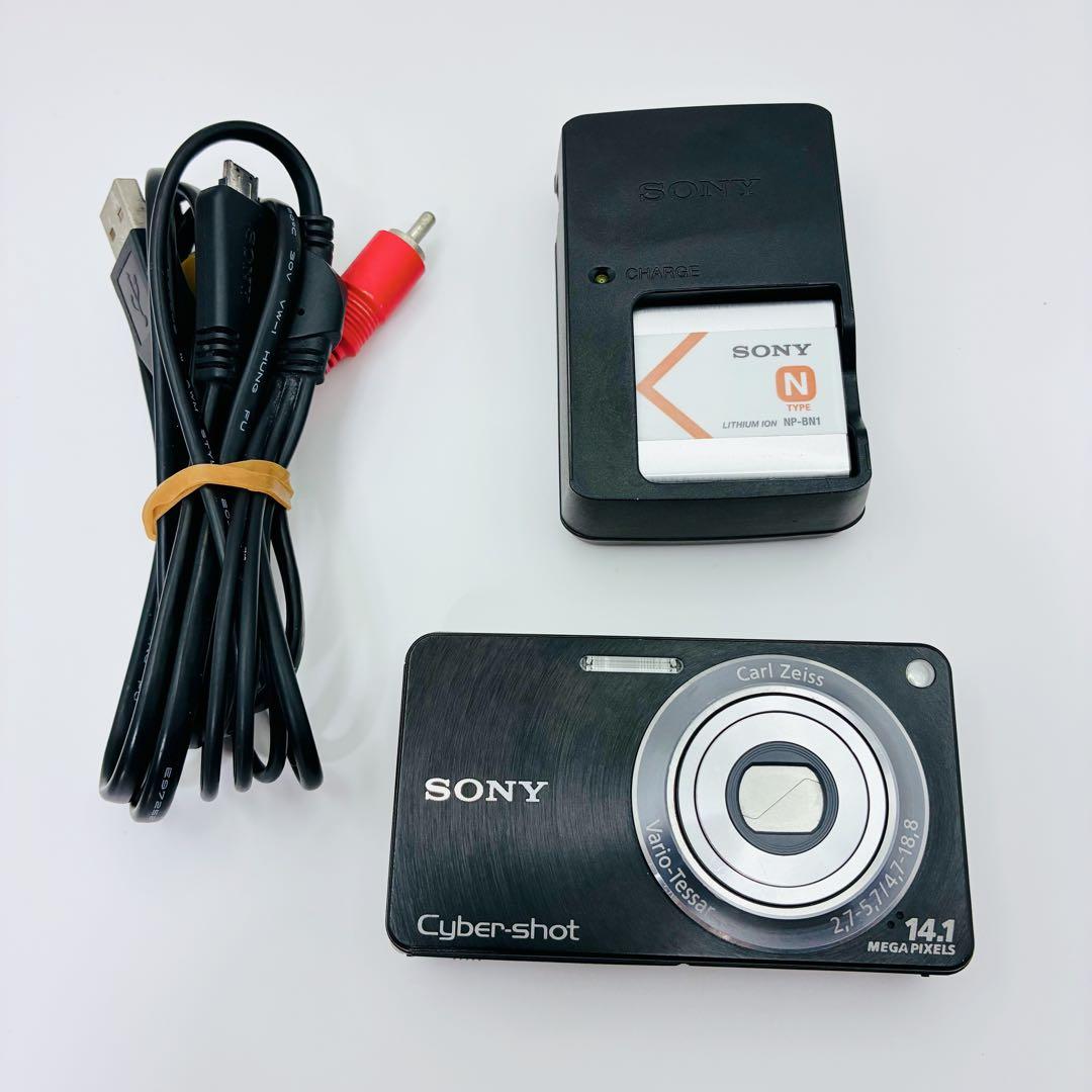 SONY CyberShot DSC-W350 デジカメ ブラック 充電器付き