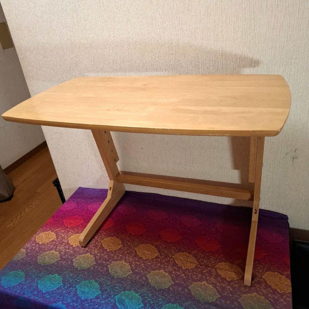 高さを変えられる小机　TZT7542　幅75×奥行400×高さ55cm