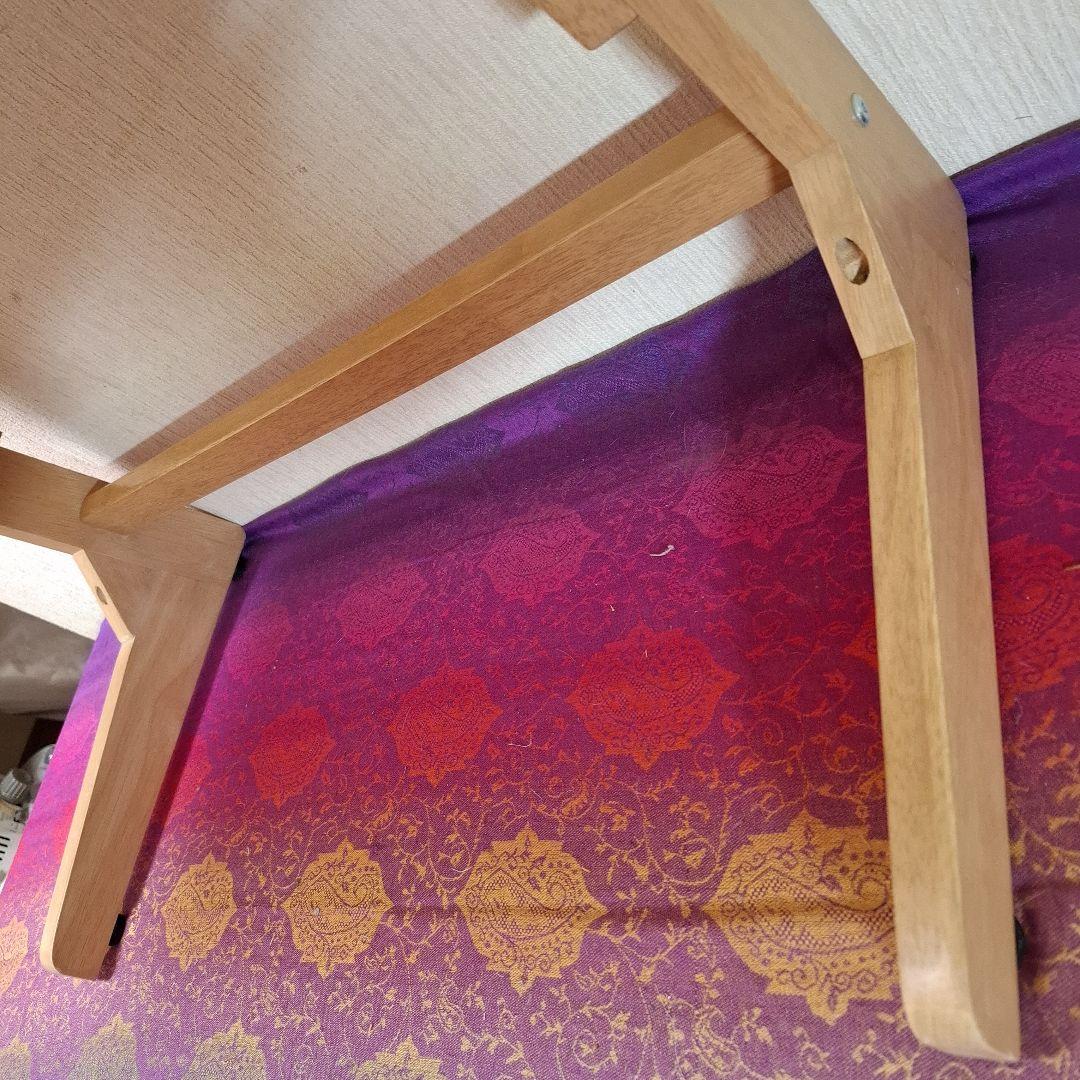 高さを変えられる小机　TZT7542　幅75×奥行400×高さ55cm