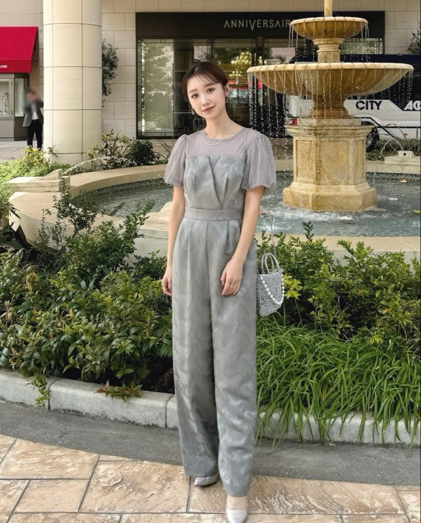 Kana オケージョン　パンツドレス 結婚式　オールインワン　お呼ばれ