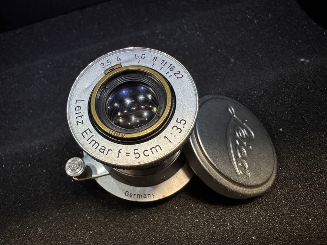 ライカ　Leitz Elmar 50mm f3.5 レンズフードおまけ
