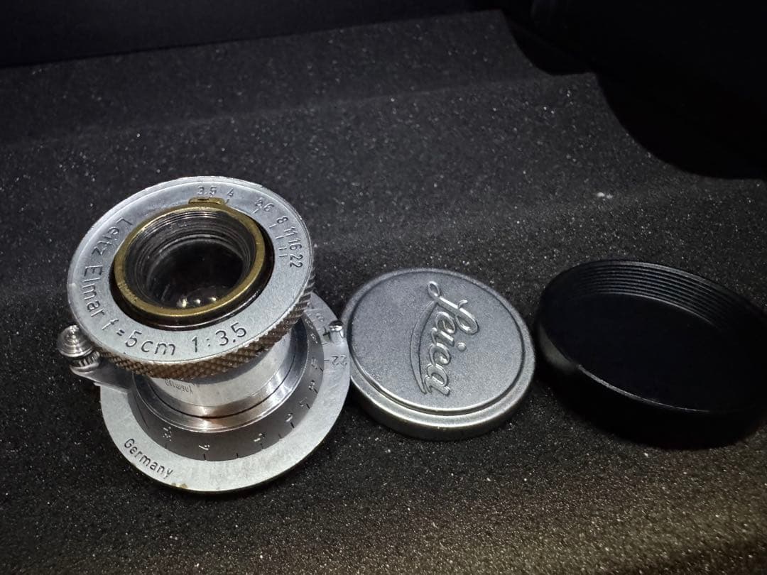 ライカ　Leitz Elmar 50mm f3.5 レンズフードおまけ