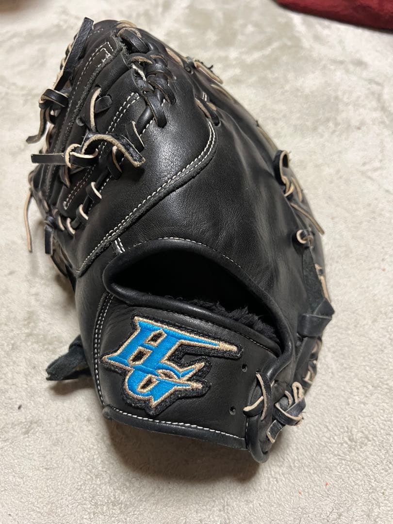 RKG-311F 軟式用グローブ 少年用　黒　ファーストミット　左投げ用