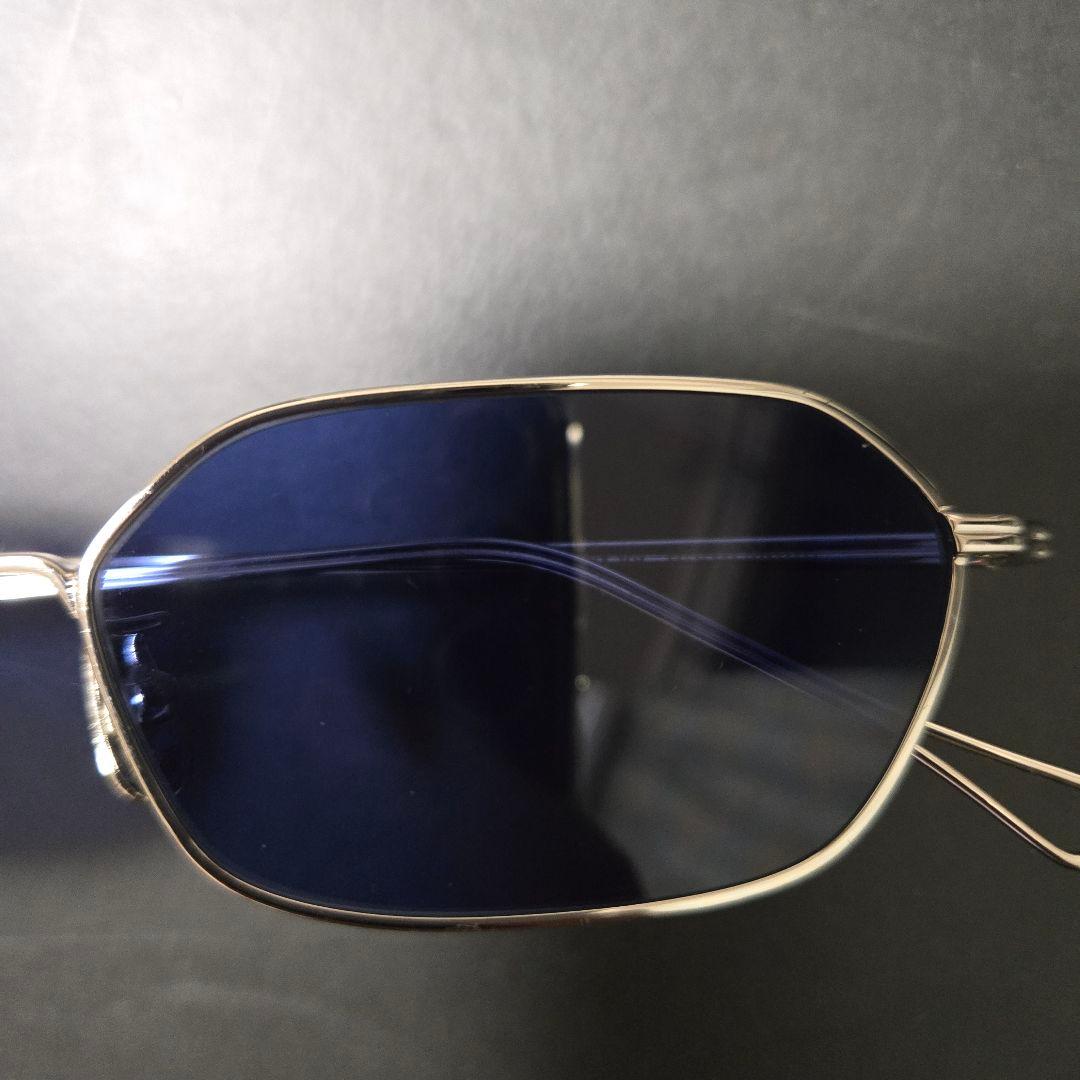 A.D.S.R. JASON 03 シルバー サングラス ネイビー ブルー