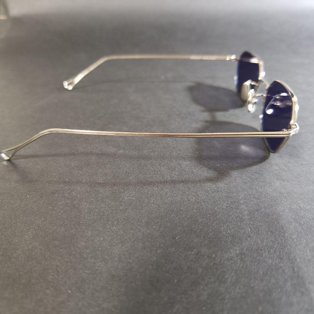 A.D.S.R. JASON 03 シルバー サングラス ネイビー ブルー