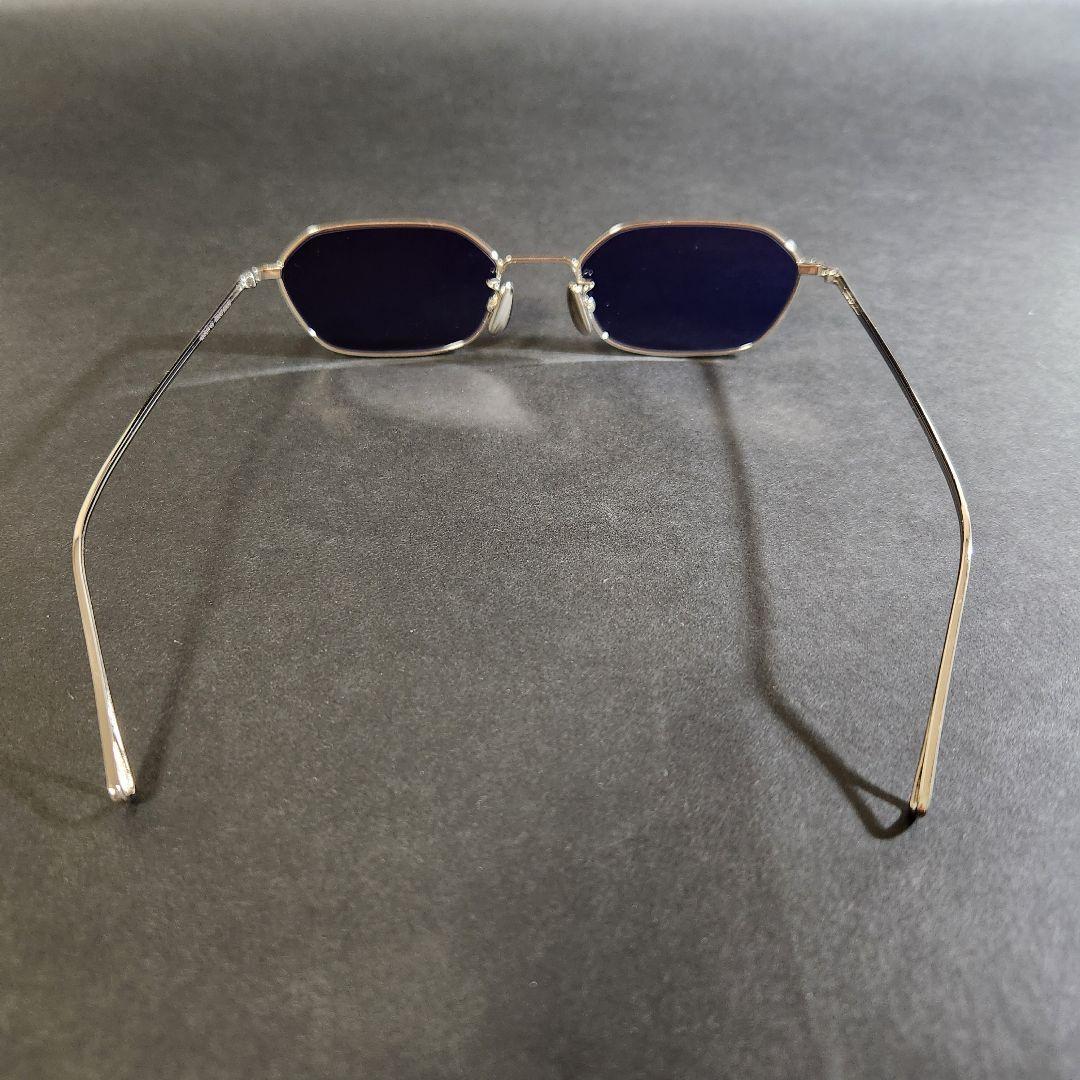 A.D.S.R. JASON 03 シルバー サングラス ネイビー ブルー