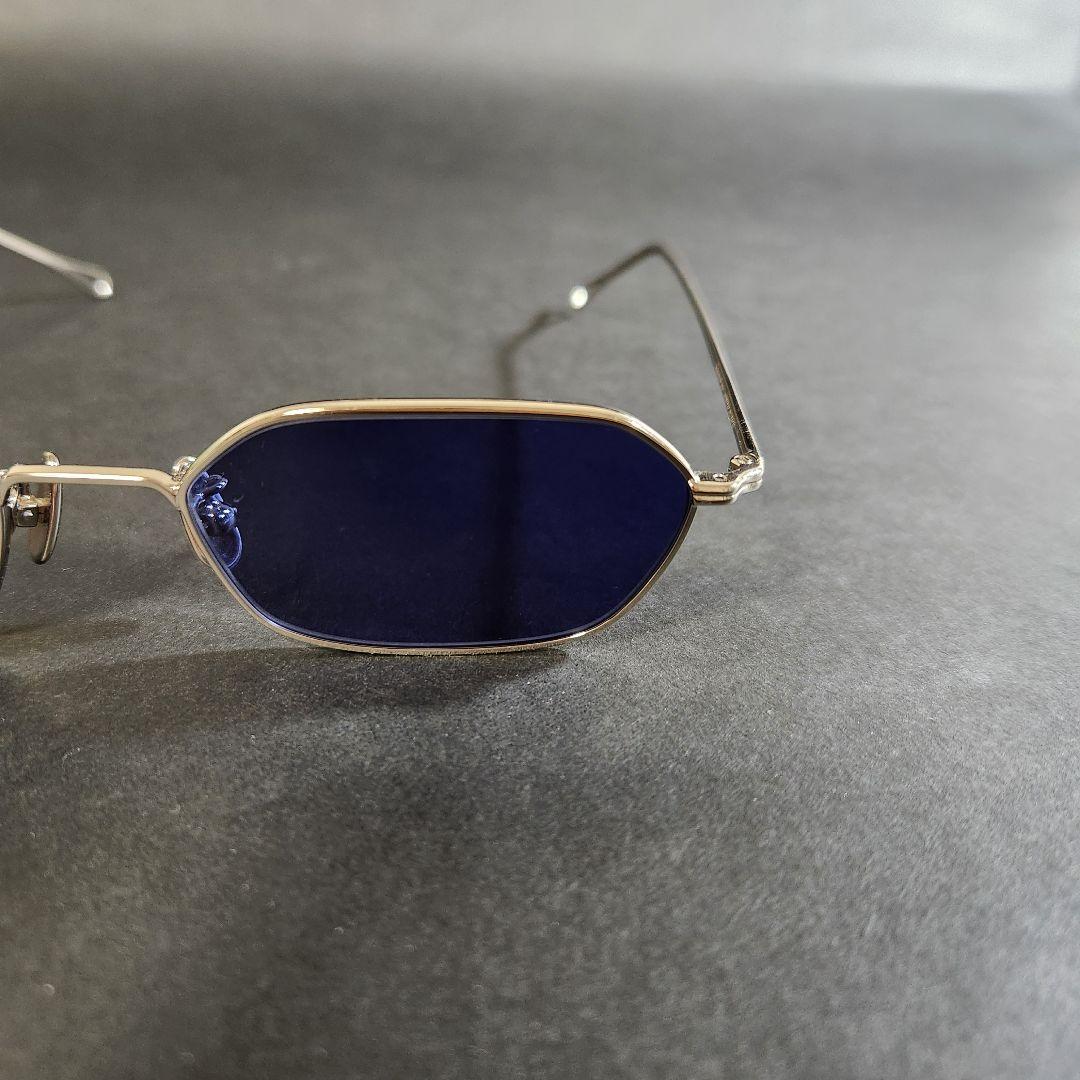 A.D.S.R. JASON 03 シルバー サングラス ネイビー ブルー