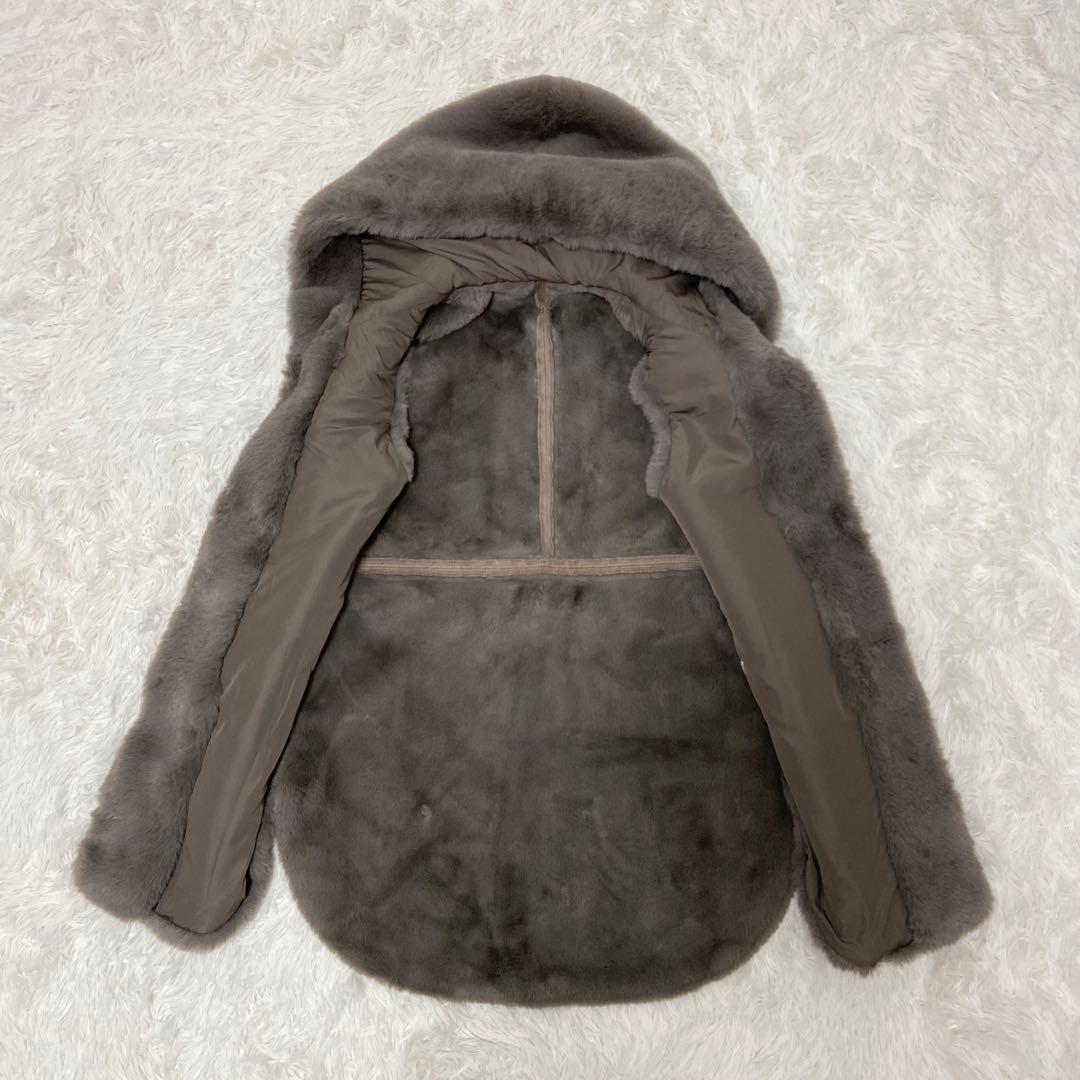 【未使用】RADIATE ヤマダヤ フーデッドファーベスト モカ