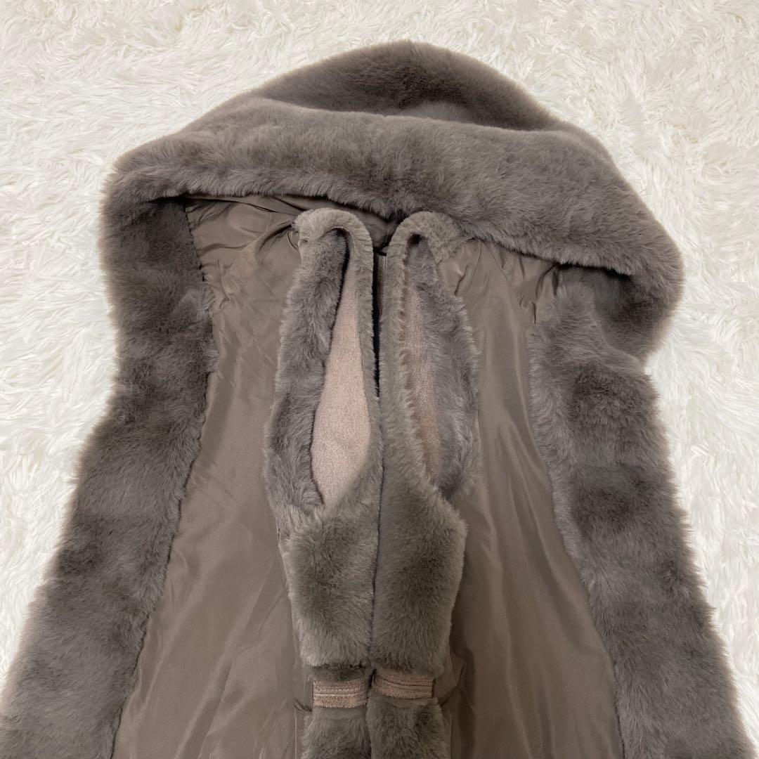 【未使用】RADIATE ヤマダヤ フーデッドファーベスト モカ