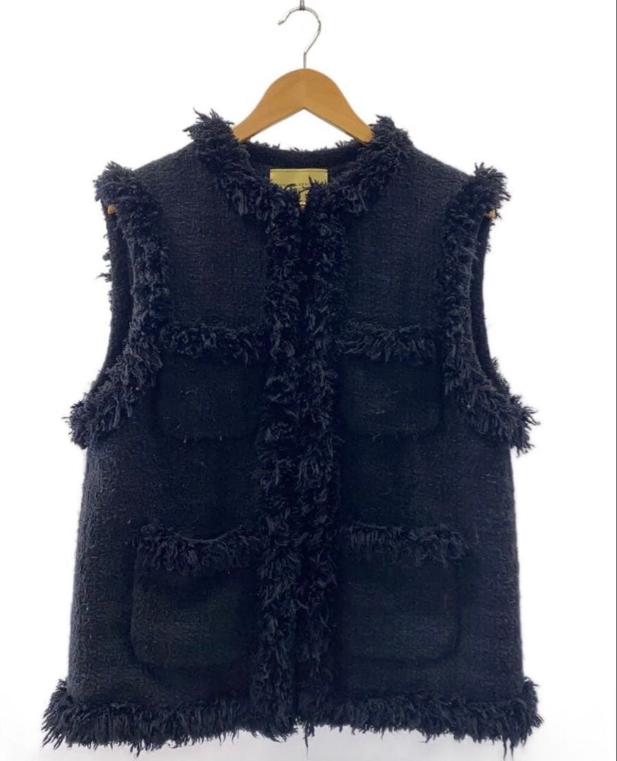 KAOriさま専用　ユナイテッドアローズ　フリンジ付ツイードベスト　ジレ