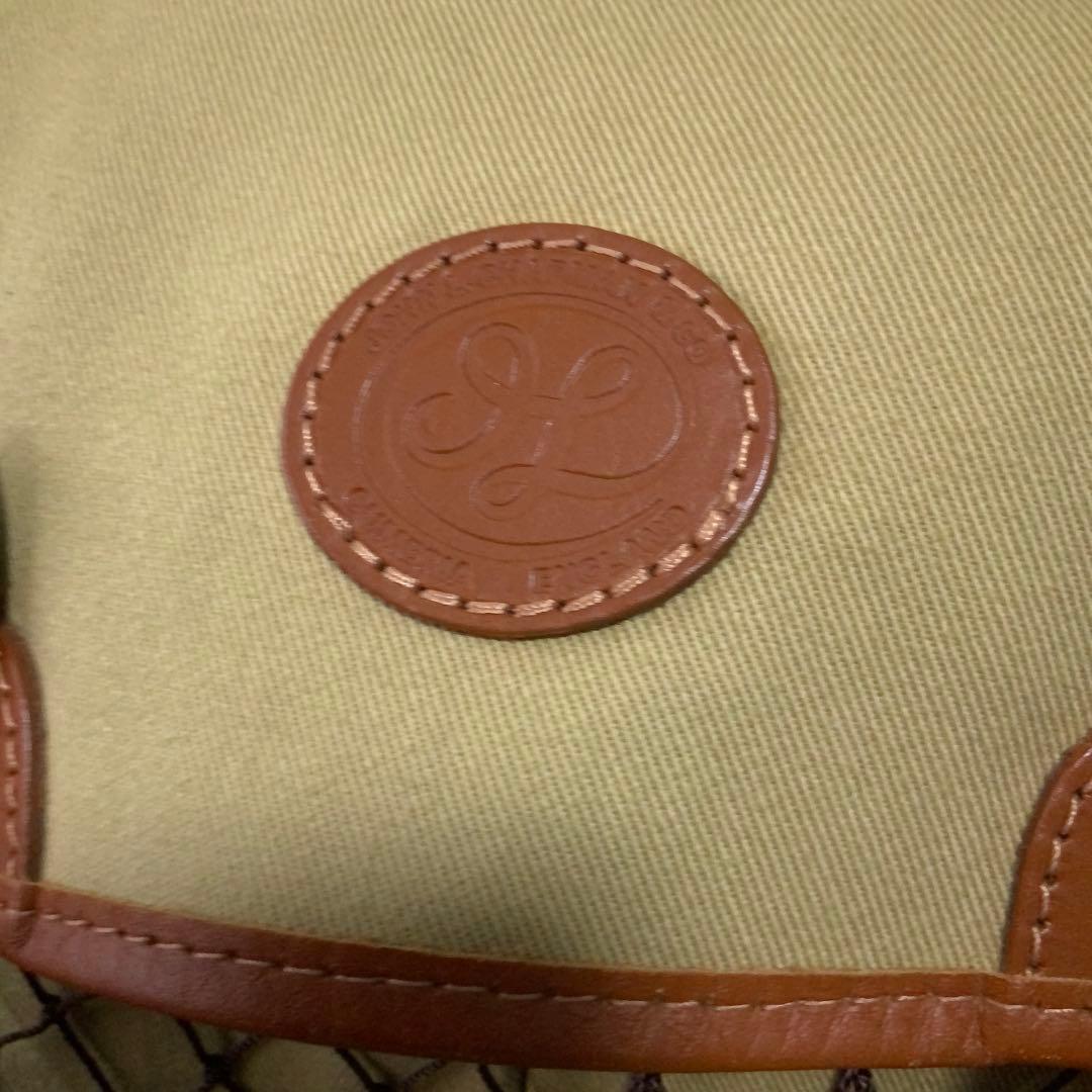 JOHN CHAPMAN キャンバスレザーショルダー 英国製 カーキ