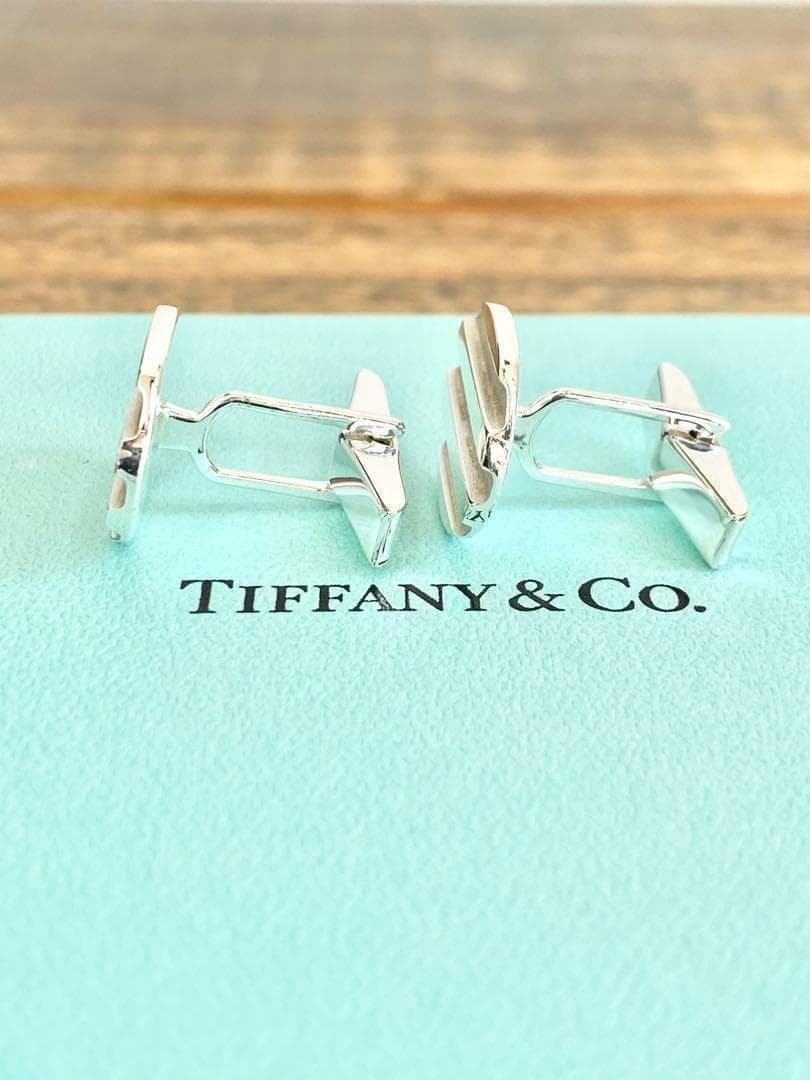 TIFFANY ティファニー ヴィンテージ グルーブド カフリンクス カフス