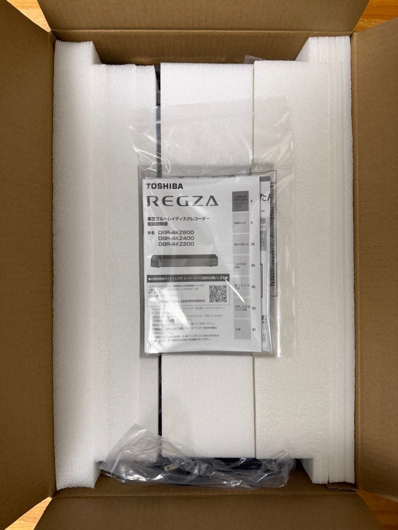 レコーダー TOSHIBA REGZA DBR-4KZ200 2TB