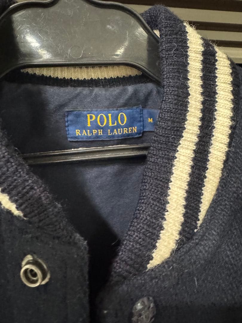 M*I様 ポロラルフローレン 希少! ヤンキース スタジャン Lネイビー 202