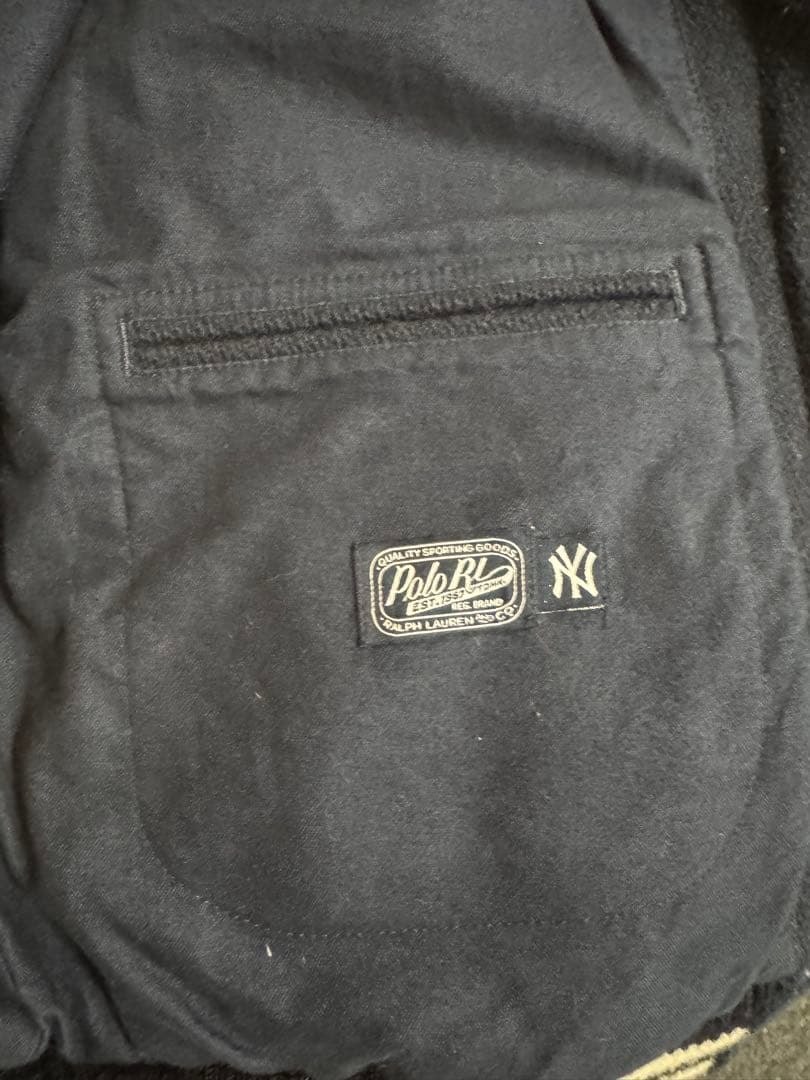 M*I様 ポロラルフローレン 希少! ヤンキース スタジャン Lネイビー 202
