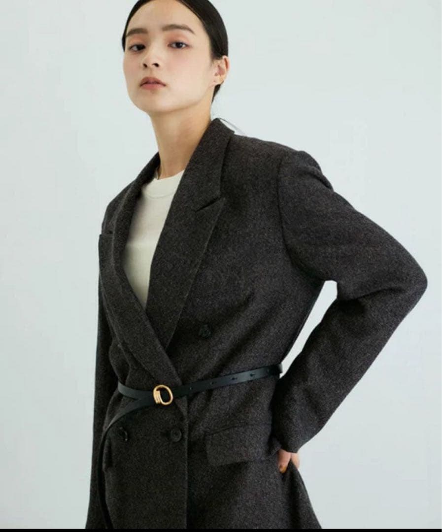 ADAM ET ROPE' FEMME ウールネップテーラードジャケット