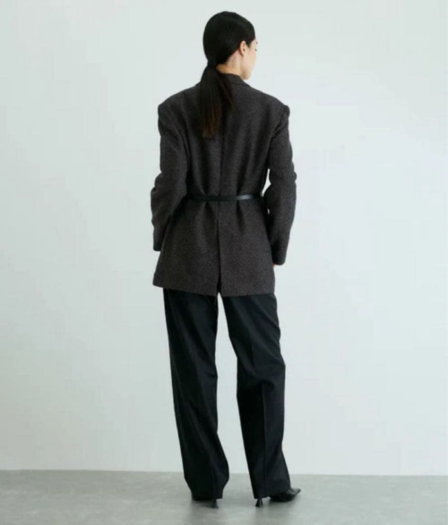 ADAM ET ROPE' FEMME ウールネップテーラードジャケット