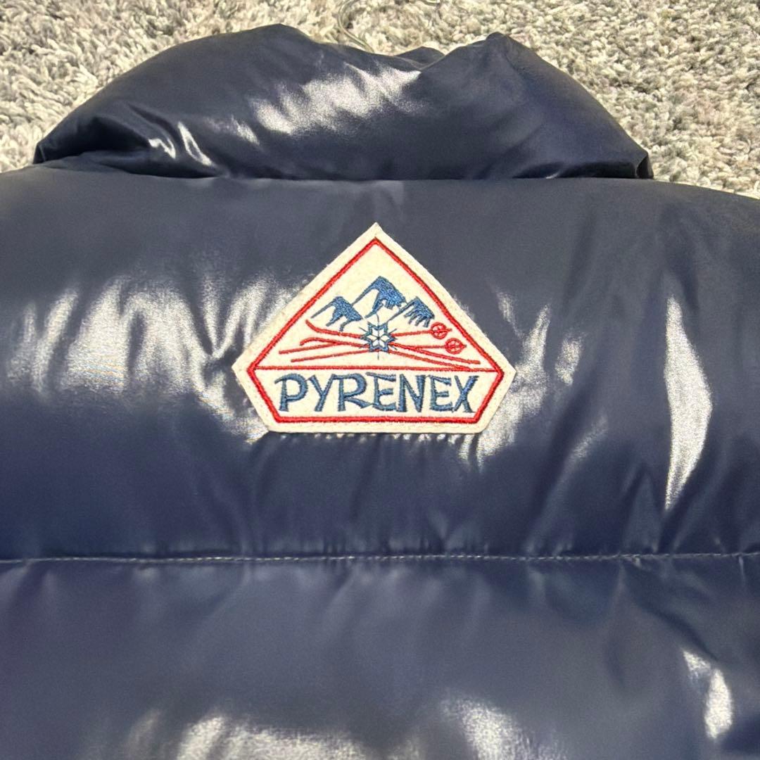 【美品】ピレネックス ネイビー ダウンベスト　Lサイズ