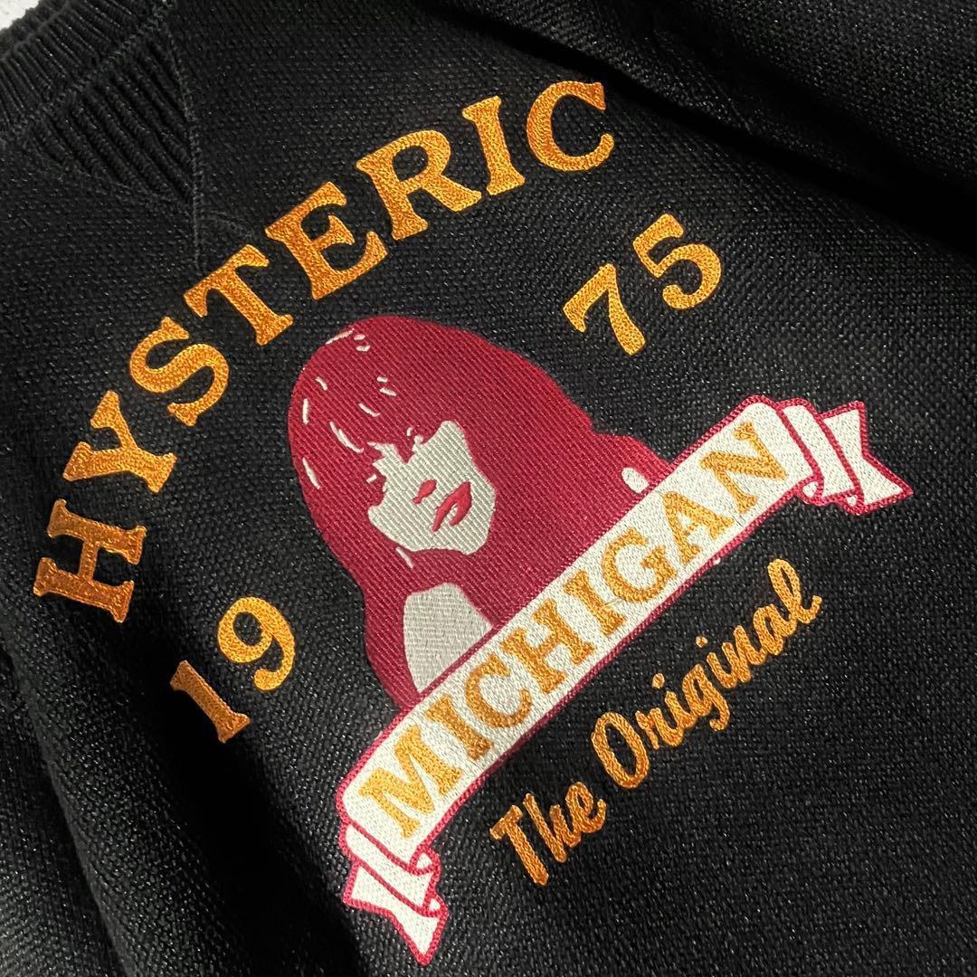 【新品タグ付】ヒステリックグラマー☆豪華チェーンステッチ刺繍ローゲージセーターL