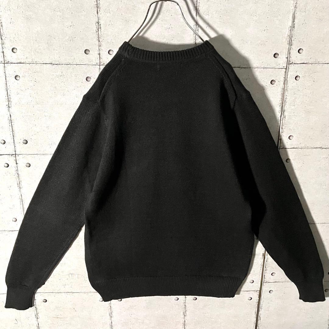 【新品タグ付】ヒステリックグラマー☆豪華チェーンステッチ刺繍ローゲージセーターL