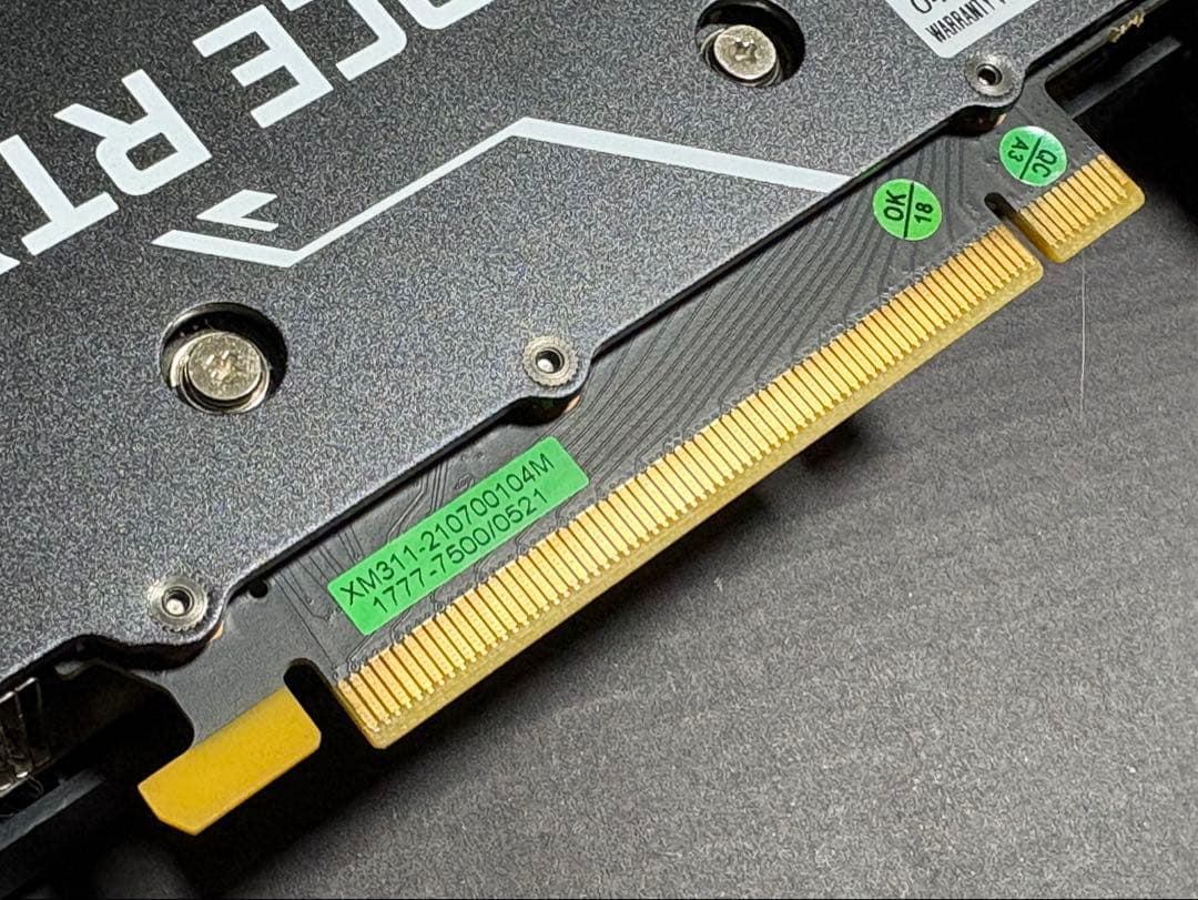 玄人志向グラボGG-RTX3060-E12GB/OC/DF