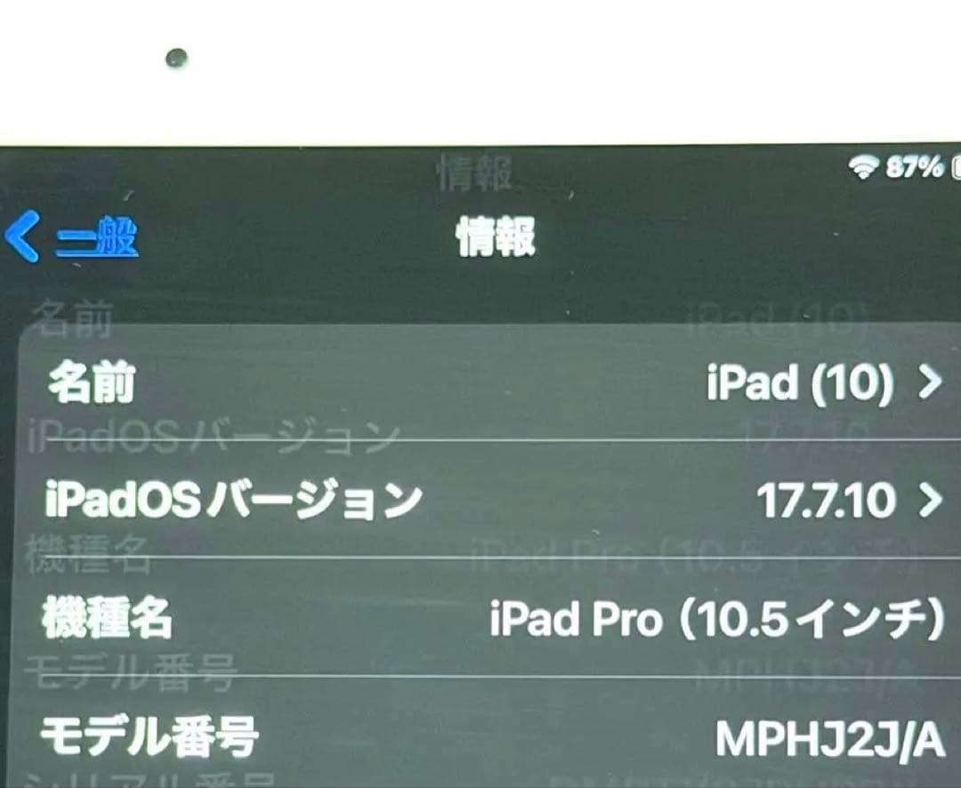 iPad Pro 10.5インチ ゴールド 256GB 本体