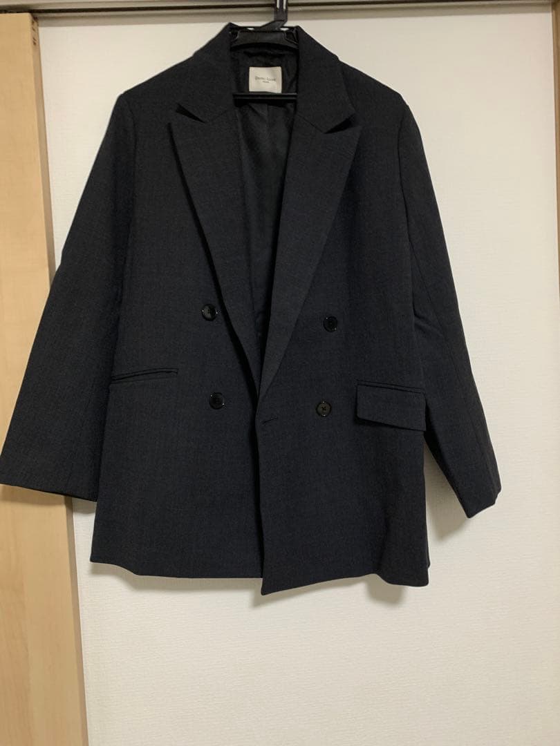 専用です！24AWデミルクスビームス ダークグレー ダブルブレスト ジャケット