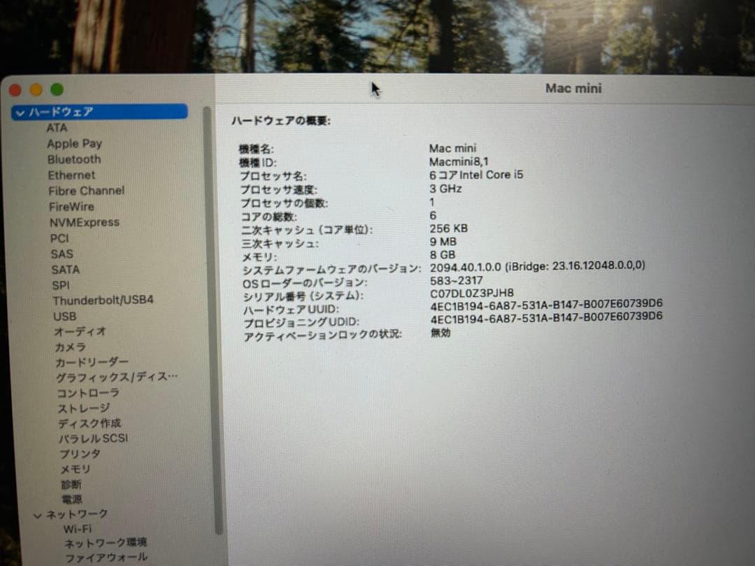 Apple Mac mini 2018 6コア/8GB/512GBスペースグレイ